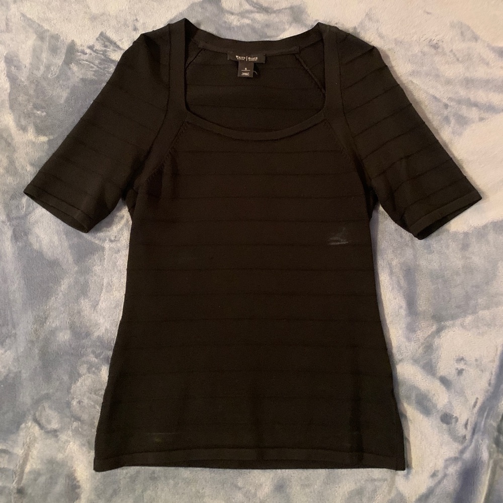 White House Black Market Dress Shirt - Black